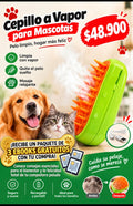 CEPILLO A VAPOR PARA MASCOTAS PAWSPA BRUSH 🐾